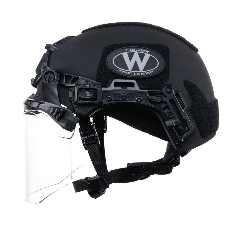 TEAM WENDY EXFIL FACE SHIELD BLACK SIZE 1 M L RAIL 3.0