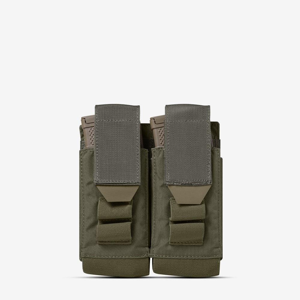 Carrier: Double Multi-Caliber Rifle Magazine Pouch - Color: Ranger Green