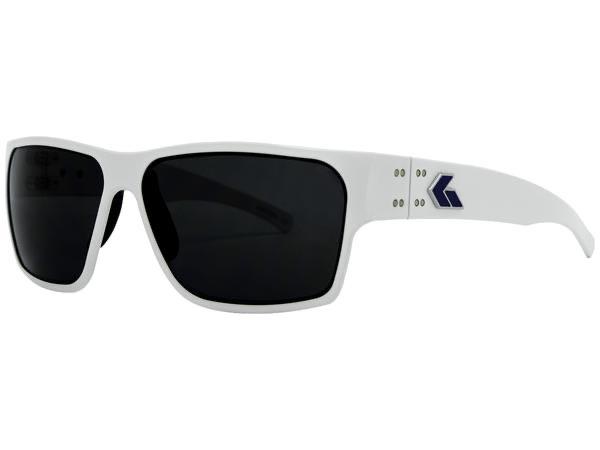 GATORZ DELTA - WHITE CERAKOTE W/ FLAG LOGO - SMOKED LENS