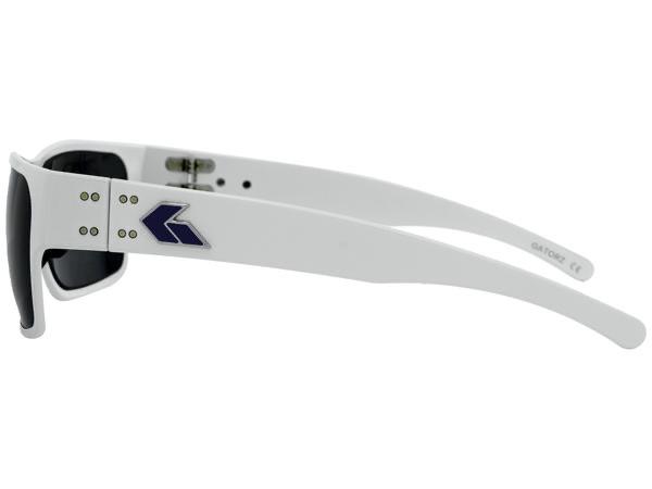 GATORZ DELTA - WHITE CERAKOTE W/ FLAG LOGO - SMOKED LENS