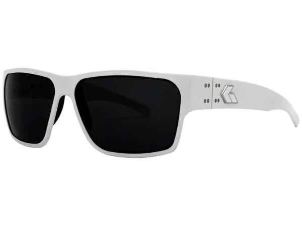 GATORZ DELTA - WHITE CERAKOTE W/ FLAG LOGO - SMOKED LENS