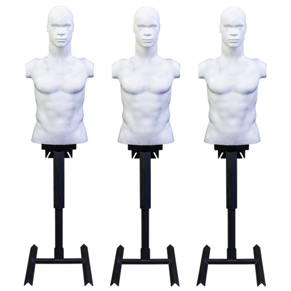 RUBBER DUMMIE TRIPLE PACK With Armored Base