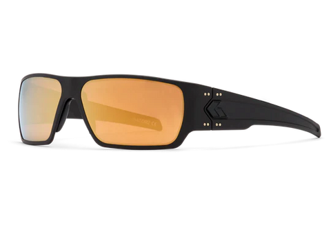 Gatorz Eyewear Specter - Polar - Digitally Optimized Polar (OPz) Gold Mirror - Black Cerakote w/Black Logo