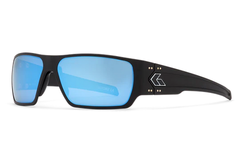Gatorz Eyewear Specter - Polar - Digitally Optimized Polar (OPz) Blue Mirror - Black Cerakote w/Silver Logo