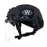 TEAM WENDY EXFIL FACE SHIELD: BLACK - SIZE 1 M/L - RAIL 3.0 COMPATIBLE ONLY