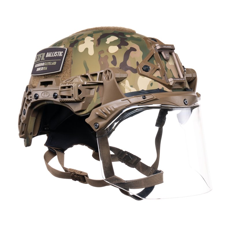 TEAM WENDY EXFIL FACE SHIELD COYOTE BROWN SIZE 1 M L RAIL 3.0