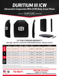 ShotStop Ballistic Body Armor: Duritium III ICW Multi Curve