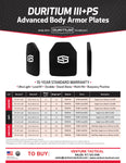 ShotStop Ballistic Body Armor: Duritium III+ PS Single Curve