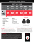 ShotStop Ballistic Armor: Duritium IV+HS SHOOTER CUT Single Curve 9.5" x 12.5" x 1.1"