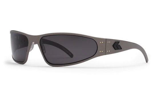 Gatorz Wraptor Sunglasses Cerakote Gunmetal Frame Smoke Polarized WRAGUN01PMBP
