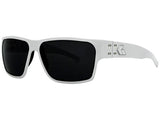 GATORZ DELTA - WHITE CERAKOTE W/ BLUE LOGO - SMOKED LENS