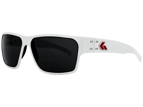GATORZ DELTA - WHITE CERAKOTE W/ FLAG LOGO - SMOKED LENS