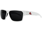 GATORZ DELTA - WHITE CERAKOTE W/ FLAG LOGO - SMOKED LENS
