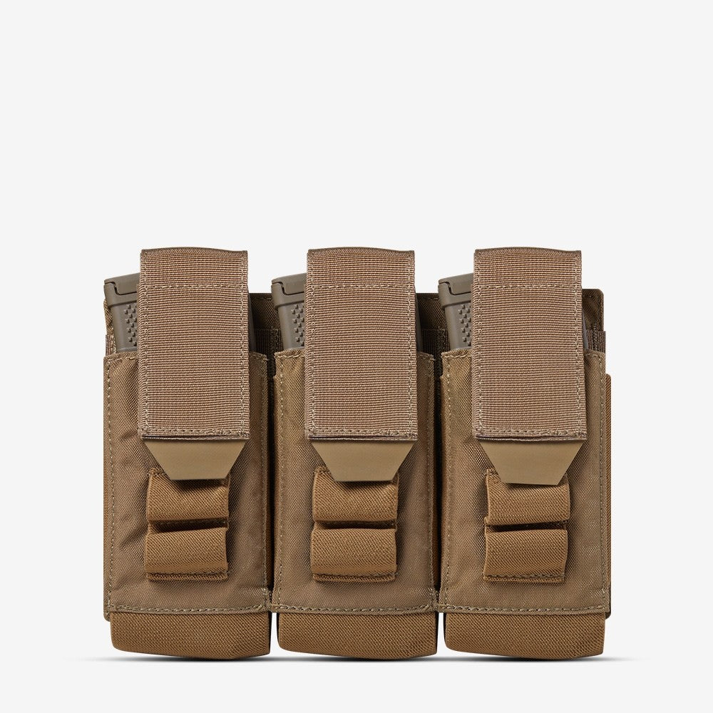 Carrier: Triple Multi-Caliber Rifle Magazine Pouch - Color: Black