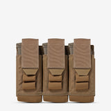 Carrier: Triple Multi-Caliber Rifle Magazine Pouch - Color: Black