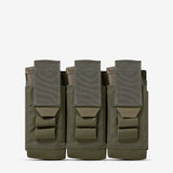 Carrier: Triple Multi-Caliber Rifle Magazine Pouch - Color: MultiCam