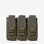 Carrier: Triple Multi-Caliber Rifle Magazine Pouch - Color: Ranger Green